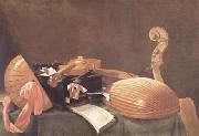 Evaristo Baschenis Still Life of Musical Instruments (mk14) oil painting